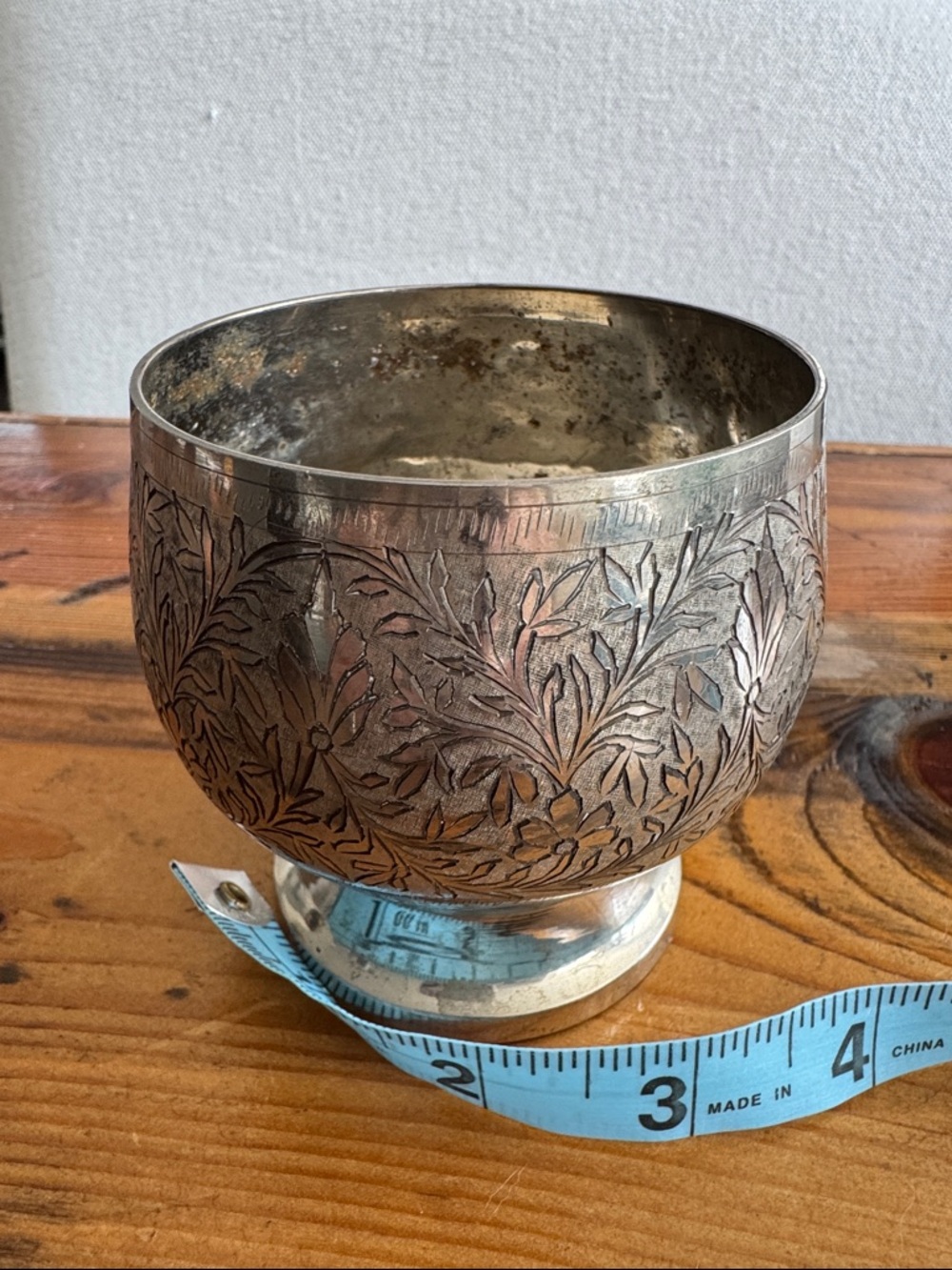 Vintage Engraved Goblet